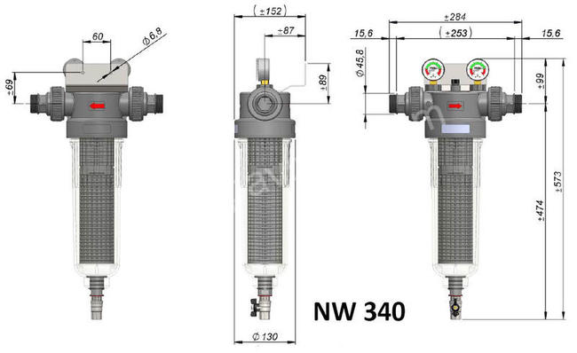 Центробежен механичен филтър NW340